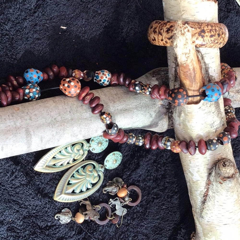 Tribal Safari Jewelry ensemble